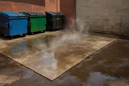 Dumpster Pad Cleaning in Cincinnati: Degreasers Health Code Compliance