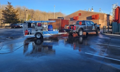 Dumpster Pad Cleaning